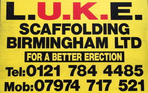L.U.K.E. Scaffolding installation in Birmingham